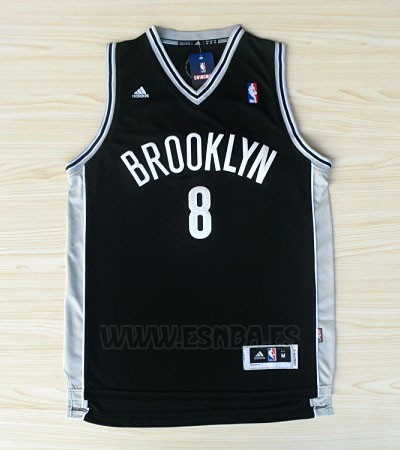 Camiseta Brooklyn Nets Deron Williams #8 Negro